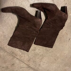 Brown Suede Ankle Boots